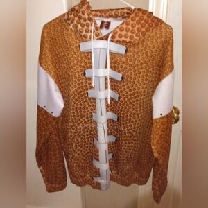 Unisex Graphic Print Football Hoodie Size Small